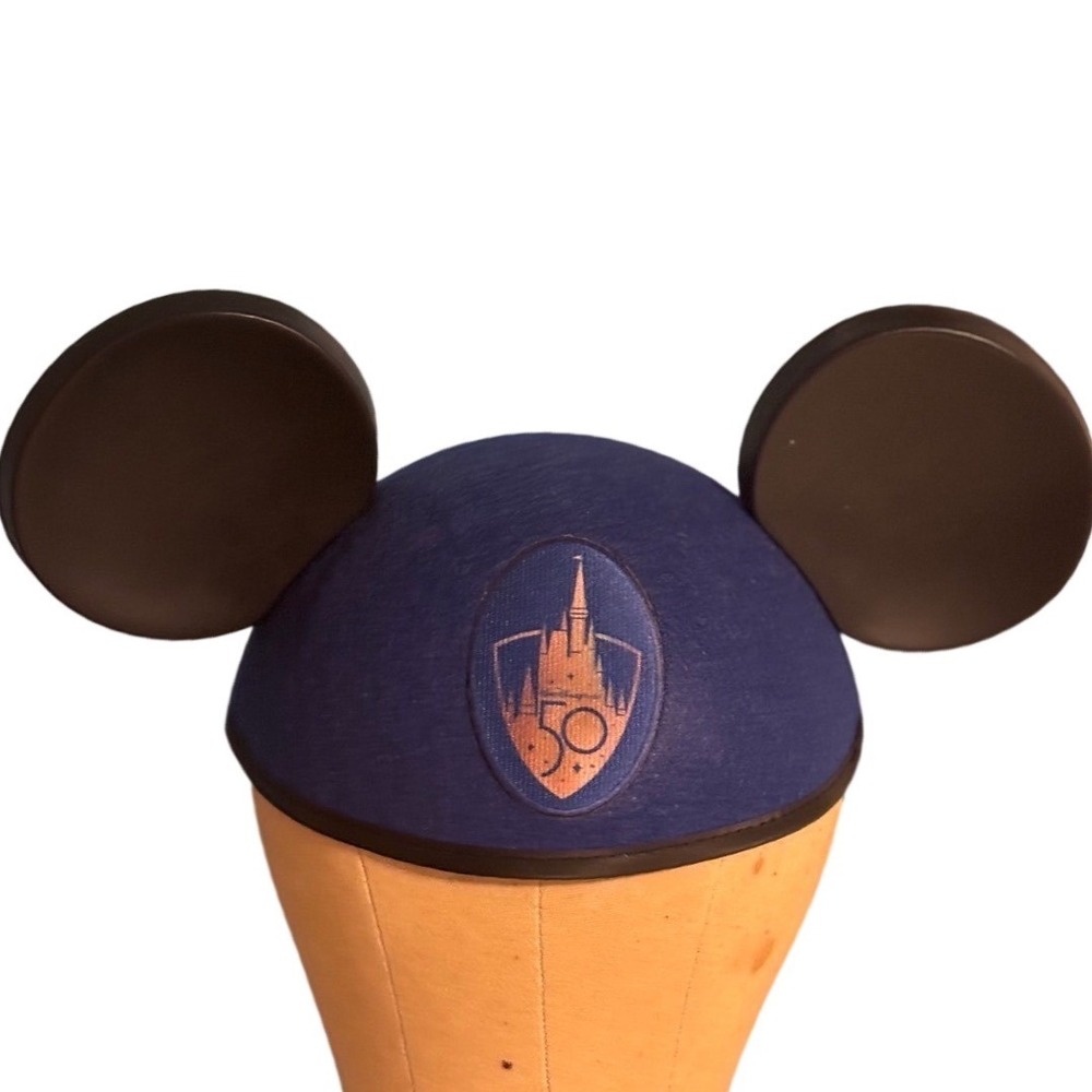 Disney Mickey Ear Hat Adult Blue WDW 50th Cast Member Exclusive NEW